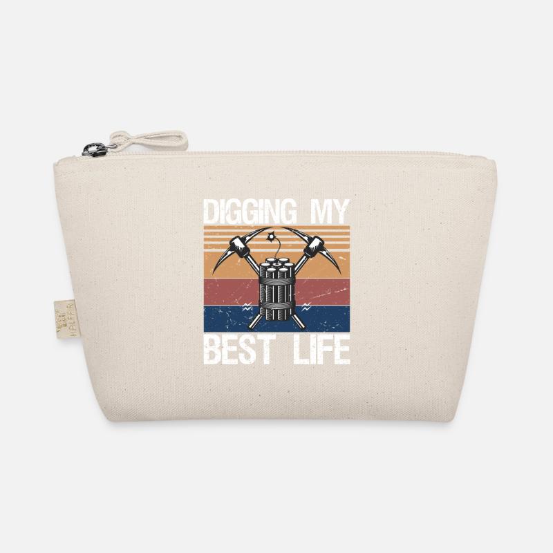 Digging My Best Life Gem Mining Miner - Bio-Täschchen - Natur