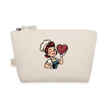 Boulanger rétro avec un cuisinier amoureux du cœur - Trousse biologique - nature - Devant