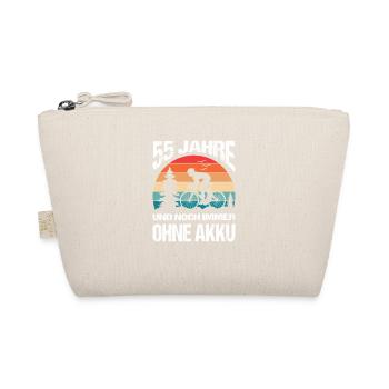 55 Birthday Gifts Bicycle Rider - Organic Pouch - nature - Front