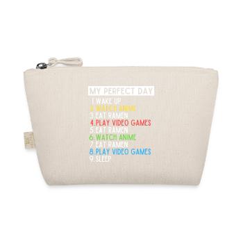 Mein perfekter Tag Anime Ramen Gaming Nerd Design - Bio-Täschchen - Natur - Vorne