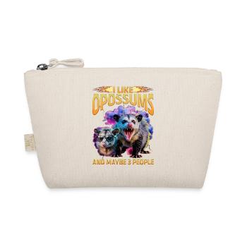Funny Opossum - Organic Pouch - nature - Front