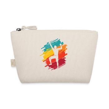 Klettern Berge Retro Kletterer Bouldern - Bio-Täschchen - Natur - Vorne