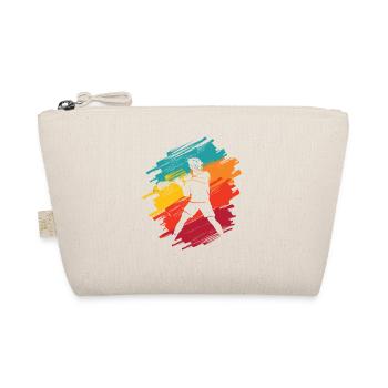 Lacrosse Player Retro Kids Men's Lacrosse - Organic Pouch - nature - Front