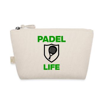 Padel Life – The court is my home, Smash it! - Organic Pouch - nature - Front