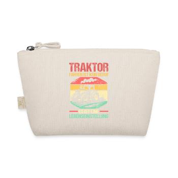Tractor Farmer Farmer Tractor Driver Tractor - Organic Pouch - nature - Front