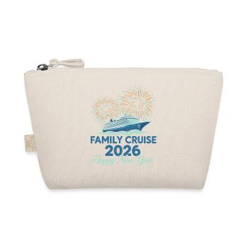 Family Cruise 2026 Happy New Year Celebration - Organic Pouch - nature - Front