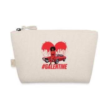 Hashtag Galentine Journée de Matching Girls Ambiance Amis - Trousse biologique - nature - Devant