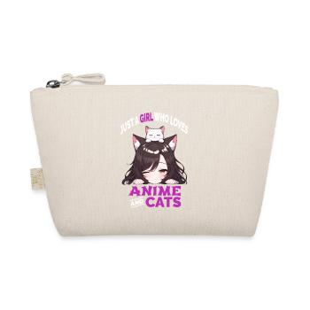 Juste une fille qui aime l’anime et les chats Manga Katzen - Trousse biologique - nature - Devant