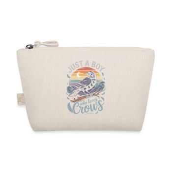 Just a boy who loves crows - Organic Pouch - nature - Front