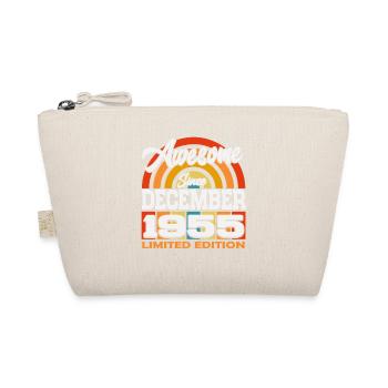 December 1955 Vintage Retro Birthday - Organic Pouch - nature - Front