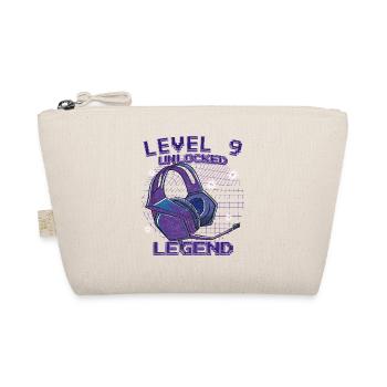 Level 9 Unlocked Kopfhörer Neon - Bio-Täschchen - Natur - Vorne