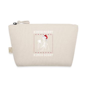 Un peu joyeux, un peu effrayant squelette de Noël pour hommes - Trousse biologique - nature - Devant