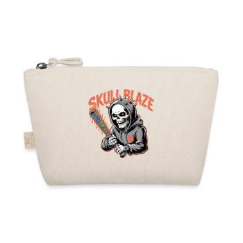 Skull Blaze Graffiti Skull - Organic Pouch - nature - Front