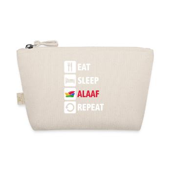 Eat Sleep Alaaf Repeat - Carnival, Shrovetide - Organic Pouch - nature - Front