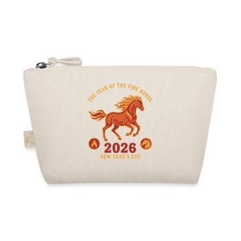 The Year Of The Fire Horse 2026 New Year's Eve - Organic Pouch - nature - Front