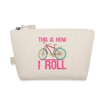 This is How I Roll T-Shirt Funny Cycling Bicycle - Organic Pouch - nature - Front