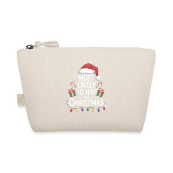 Most Likely to Nap on Christmas - Organic Pouch - nature - Front