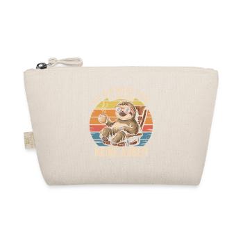 Sloth Design – I Just Don't Like Work - Organic Pouch - nature - Front