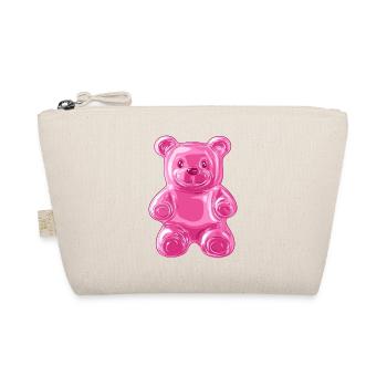 Ours Pailleté Rose - Trousse biologique - nature - Devant