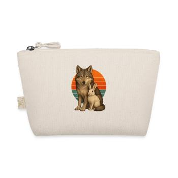 Wolf and Rabbit - Organic Pouch - nature - Front