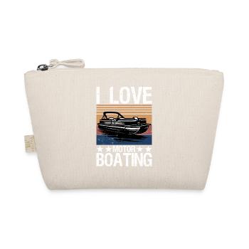 J’adore le bateau à moteur, le bateau drôle - Trousse biologique - nature - Devant