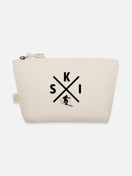 Ski, Après Ski, Wintersport, Skiurlaub - Bio-Täschchen - Natur