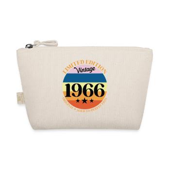 1966 Vintage Birthday Gift 66 Birthday - Organic Pouch - nature - Front