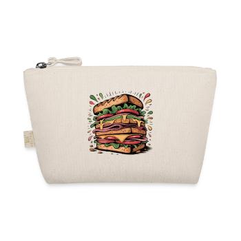 Burger Pop Art Explosion - Bio-Täschchen - Natur - Vorne