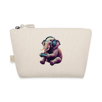 Elephant Games Animal Video Games Funny Elephant - Organic Pouch - nature - Front