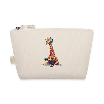 Giraffe Gaming Animal Video Games Funny Giraffe - Organic Pouch - nature - Front