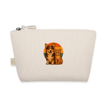 Corgi et chat - Trousse biologique - nature - Devant