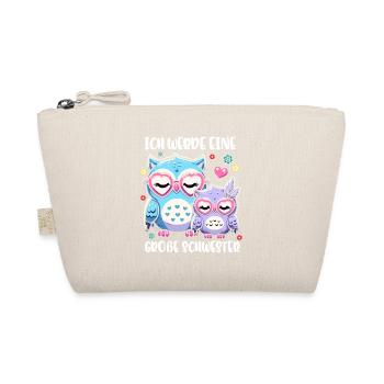 Big sister Owls Older baby Siblings - Organic Pouch - nature - Front