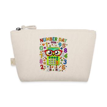 Number Day 2026 Calculator Mascot - Organic Pouch - nature - Front