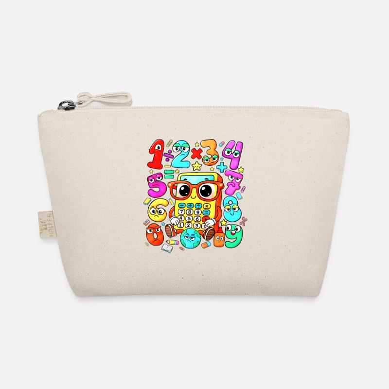 number day Playful Math Calculator Crew Organic Pouch
