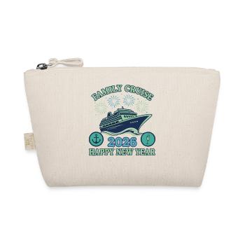 Family Cruise 2026 Happy New Year Celebration - Organic Pouch - nature - Front
