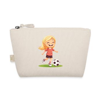 Smiling soccer player - Organic Pouch - nature - Front