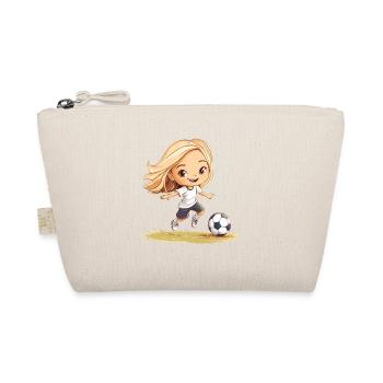 Dessin animé joueuse de baby-foot - Trousse biologique - nature - Devant