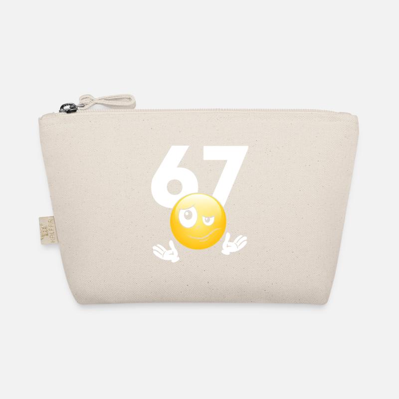 Numer 67 z emotikonem Organic Pouch