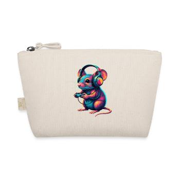 Mouse Gaming Animal Video Games Funny Mouse - Organic Pouch - nature - Front