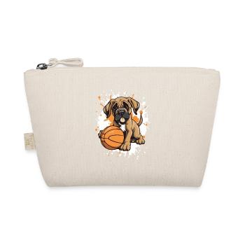 Puppy Dunk in basketball picture - Organic Pouch - nature - Front