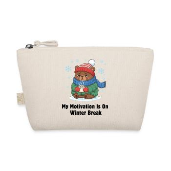 Winter Break Motivation Bär - Bio-Täschchen - Natur - Vorne