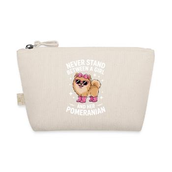 Pomeranian Sayings Funny Pomeranian Gift - Organic Pouch - nature - Front