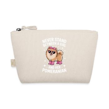 Pomeranian Sayings Funny Pomeranian Gift - Organic Pouch - nature - Front
