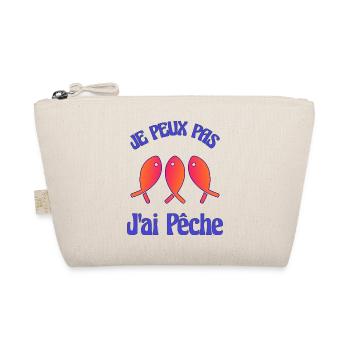 JE PEUX PAS. J'AI PÊCHE. PECHEUR. HUMOUR. RETRAITE - Trousse biologique - nature - Devant