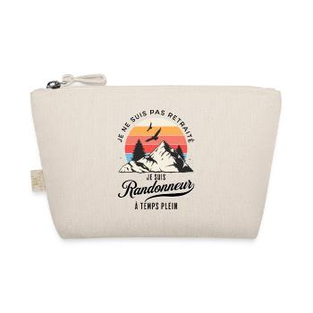 Full-time hiker not retired - Organic Pouch - nature - Front