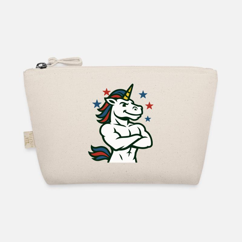 Selbstbewusste Einhorn-Illustration Bio-Täschchen