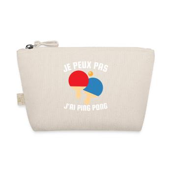Je Peux Pas J'ai Ping-Pong Cadeau - Trousse biologique - nature - Devant