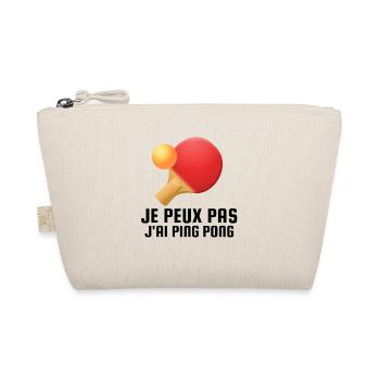 Je Peux Pas J'ai Ping-Pong Cadeau - Trousse biologique - nature - Devant