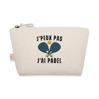 I can't I have padel - Organic Pouch - nature - Front