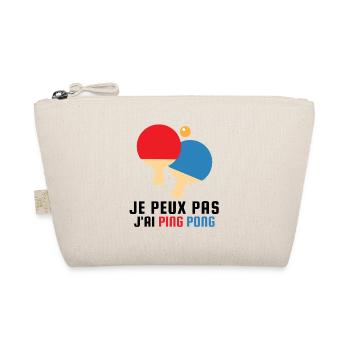 Je Peux Pas J'ai Ping-Pong Cadeau - Trousse biologique - nature - Devant
